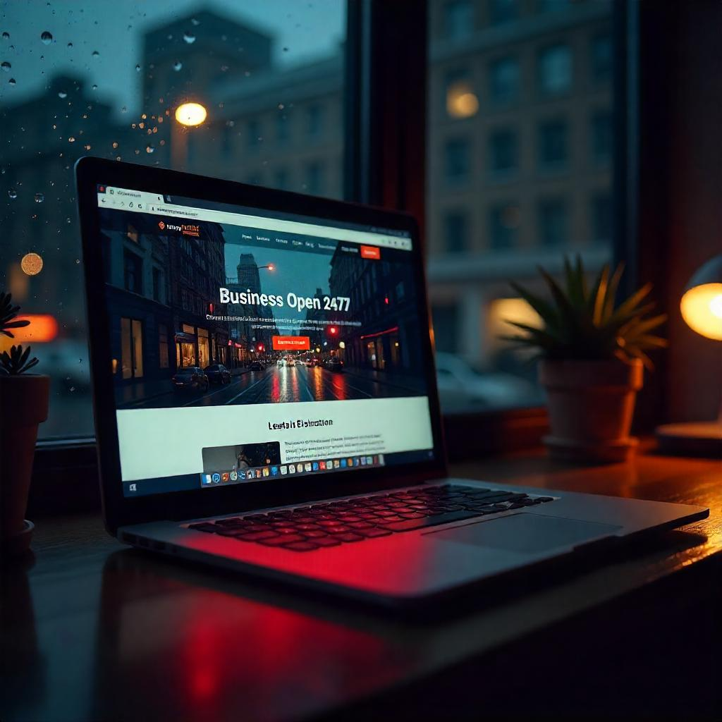 Laptop mostrando el proceso de diseño de un sitio web