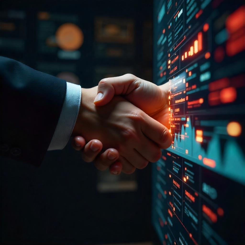 Persona trabajando en una laptop, representando la visibilidad de marca